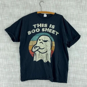 Halloween funny T-Shirt Short Sleeve Mens XL black 3165